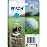 Epson Golf ball Singlepack Cyan 34 DURABrite Ultra Ink, Encre Rendement standard, 4,2 ml, 300 pages, 1 pièce(s)