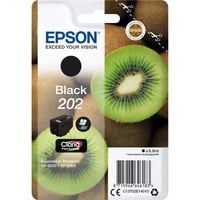 Epson Kiwi Singlepack Black 202 Claria Premium Ink, Encre Rendement standard, Encre à pigments, 6,9 ml, 250 pages, 1 pièce(s)