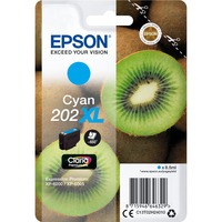 Epson Kiwi Singlepack Cyan 202XL Claria Premium Ink, Encre Rendement élevé (XL), 8,5 ml, 650 pages, 1 pièce(s)