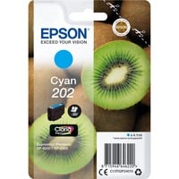 Epson Kiwi Singlepack Cyan 202 Claria Premium Ink, Encre Rendement standard, 4,1 ml, 300 pages, 1 pièce(s)