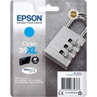 Epson Padlock Singlepack Cyan 35XL DURABrite Ultra Ink, Encre Rendement élevé (XL), 20,3 ml, 1900 pages, 1 pièce(s)