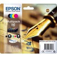 Epson Pen and crossword Multipack 4-colours 16 DURABrite Ultra Ink, Encre Rendement standard, Noir, Cyan, Magenta, Jaune, Encre à pigments, Encre à pigments, 5,4 ml, 3,1 ml