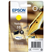 Epson Pen and crossword Singlepack Yellow 16 DURABrite Ultra Ink, Encre Rendement standard, Jaune, Encre à pigments, 3,1 ml, 1 pièce(s), 165 pages