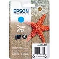 Epson Singlepack Cyan 603 Ink, Encre Rendement standard, 2,4 ml, 1 pièce(s)