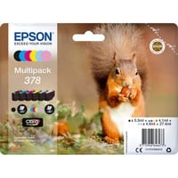 Epson Squirrel Multipack 6-colours 378 Claria Photo HD Ink, Encre Rendement standard, 5,5 ml, 4,1 ml, 1 pièce(s), Multi pack