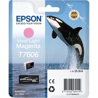 Epson T7606 Vivid Magenta clair, Encre Encre à pigments, 25,9 ml, 1 pièce(s)