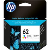 HP 62 cartouche d'encre trois couleurs authentique HP, Cyan, Magenta, Jaune, ENVY 5640 e-AiO, ENVY 7640 e-AiO, Officejet 5740 e-AiO, Rendement standard, 4,5 ml, 165 pages