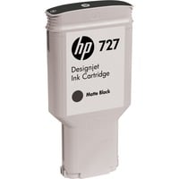 HP 727 cartouche d'encre DesignJet noire mate, 300 ml 300 ml, Encre à pigments, Encre à pigments, 300 ml, 1 pièce(s)