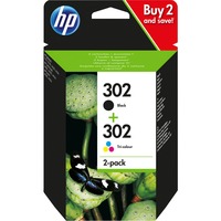 HP Nr. 302, Encre Noir, X4D37AE 4-pack (Noir, Cyan, Magenta, Jaune)