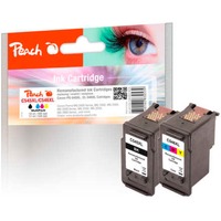 Peach 0F319026 cartouche d'encre Noir, Cyan, Magenta, Jaune 17 ml, 18 ml, 585 pages, 545 pages, Multi pack