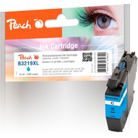 Peach Cartouche d'encre cyan XL, compatible avec Brother LC-3219XLC compatible avec Brother LC-3219XLC, Encre à pigments, 15 ml, 1500 pages, 1 pièce(s), Paquet unique