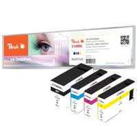 Peach PI100-276 cartouche d'encre Noir, Cyan, Magenta, Jaune 48 ml, 17 ml, 1600 pages, 4320 pages, Multi pack