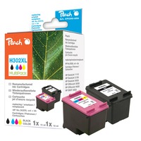 Peach PI300-659 PagePack Noir, Cyan, Magenta, Encre Encre à pigments, Encre à colorant, 15 ml, 14 ml, 490 pages, Multi pack