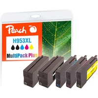 Peach PI300-729 cartouche d'encre 5 pièce(s) Compatible Rendement élevé (XL) Noir, Cyan, Magenta, Jaune Rendement élevé (XL), Noir, Cyan, Magenta, Jaune, 118 ml, 63 ml, 5 pièce(s), 4990 pages