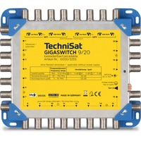 TechniSat GigaSwitch 9/20 commutateur multiple satellite 9 entrées 20 sorties, Multi Switch Bleu/Jaune, 9 entrées, 20 sorties, 950 - 2150 MHz, 5 - 790 MHz, 25 dB, 230 V