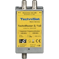 TechniSat TechniRouter Mini 2/1x2 commutateur multiple satellite, Multi Switch Argent