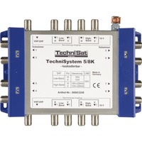 TechniSat TechniSystem 5/8 K Gris, Jaune, Multi Switch Gris, Jaune, 171 mm, 33 mm, 101,3 mm, 400 g, 176 mm