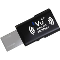 VU+ 10005144 carte réseau WLAN 300 Mbit/s, Adaptateur WLAN Noir, Sans fil, USB, WLAN, Wi-Fi 4 (802.11n), 300 Mbit/s, Noir