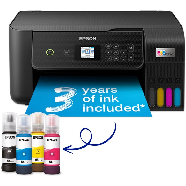 Epson EcoTank ET2820, Imprimante multifonction Noir, Jet d'encre