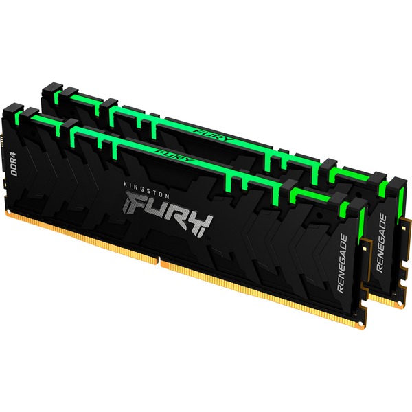 Kingston FURY 32 Go DDR4-3600 Kit, Mémoire vive Noir, KF436C16RB1AK2/32, Renegade RGB, XMP