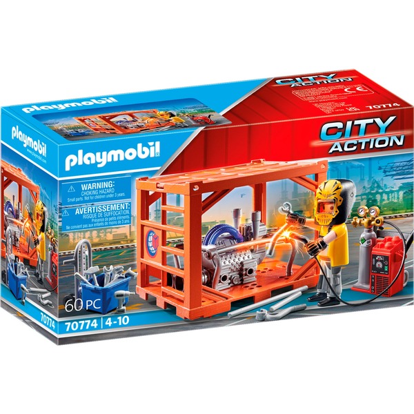 PLAYMOBIL City Action Container productie, Jouets de