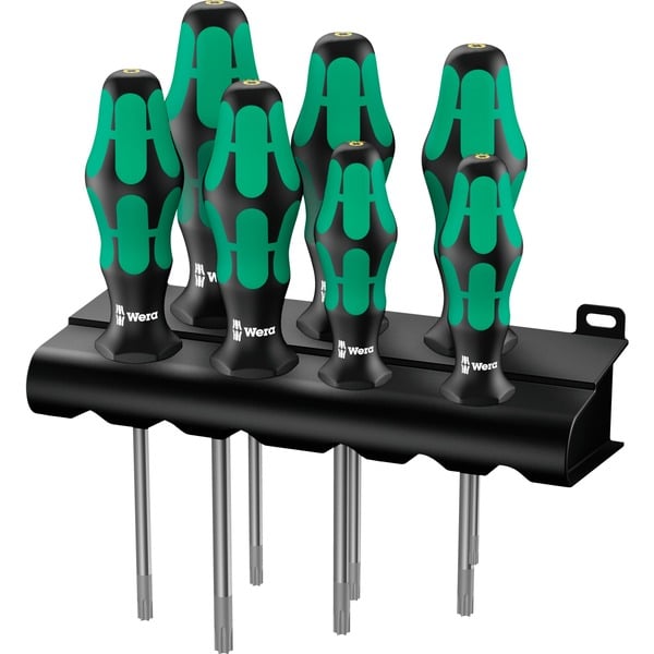 Tournevis TORX BO TX10 X 300 Mm - Wera Kraftform - Pour Vis De Sécurité à Goupille - Manche Ergonomique - 7