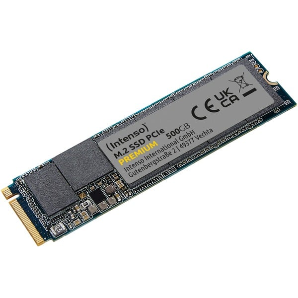 Intenso 500GB Premium M.2 PCIe 500 Go PCI Express 3.0 NVMe SSD 500 Go, M.2,  2100 Mo/s