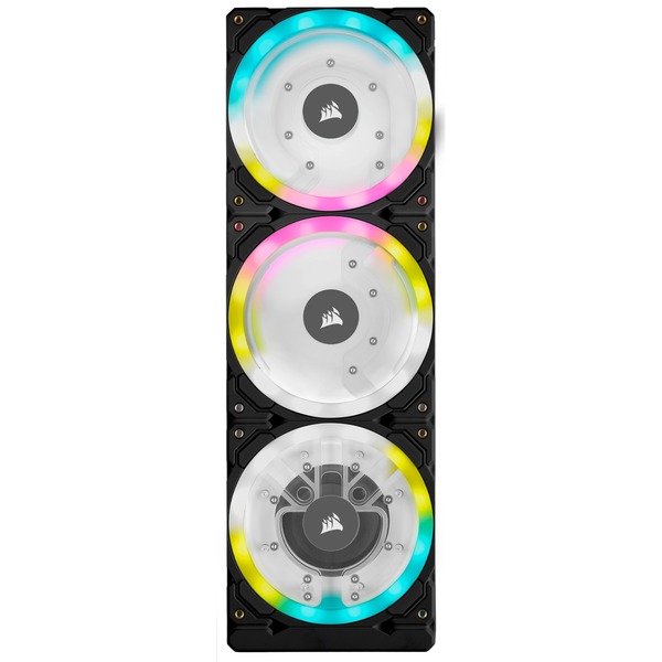 Corsair Hydro X Series XD7 RGB, Pompe Noir, Pompe et réservoir, Laiton