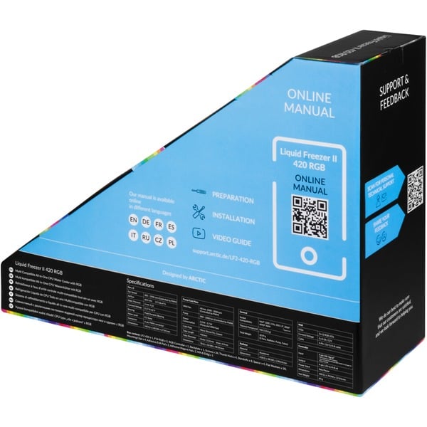 Arctic Liquid Freezer II 420 RGB 420mm, Watercooling Noir