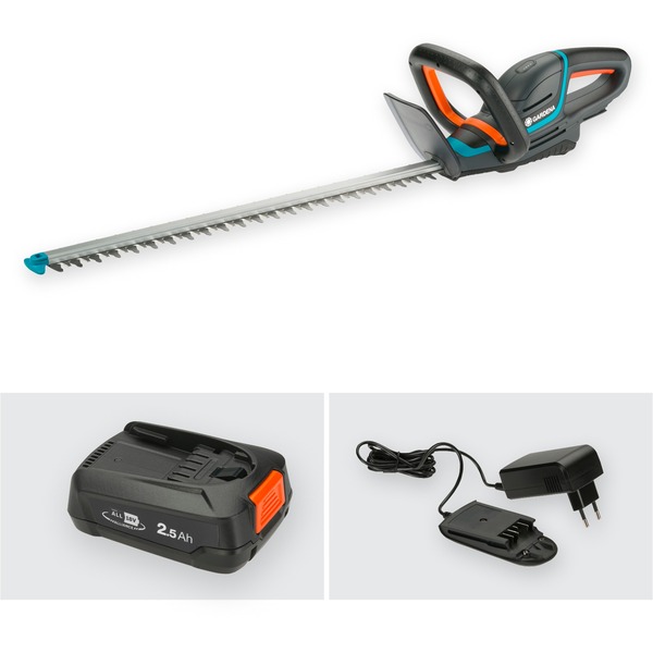 Gardena accuheggenschaar ComfortCut 50/18 V-P4a zonder accu Heggenschaar met ergonomische greep en stootbescherming, laag gewicht voor betere hantering (14730-55