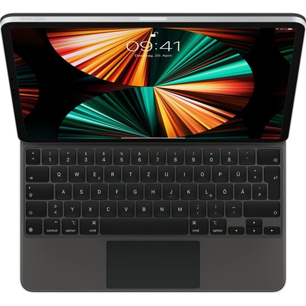 Apple MJQK3D/A clavier pour tablette Noir QWERTZ Allemand Noir, Layout DE,  Scissor-switch, QWERTZ, Allemand, Trackpad, 1 mm, Apple, iPad Pro 12.9-inch  (5th generation) iPad Pro 12.9-inch (4th generation) iPad Pro 12.9-inch  (3rd