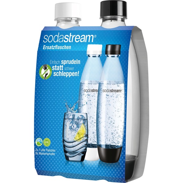 Sodastream : Bouteilles > Bouteilles en plastique d'1L > SodaStream 2x  Bouteilles d'1 l Regular blanc