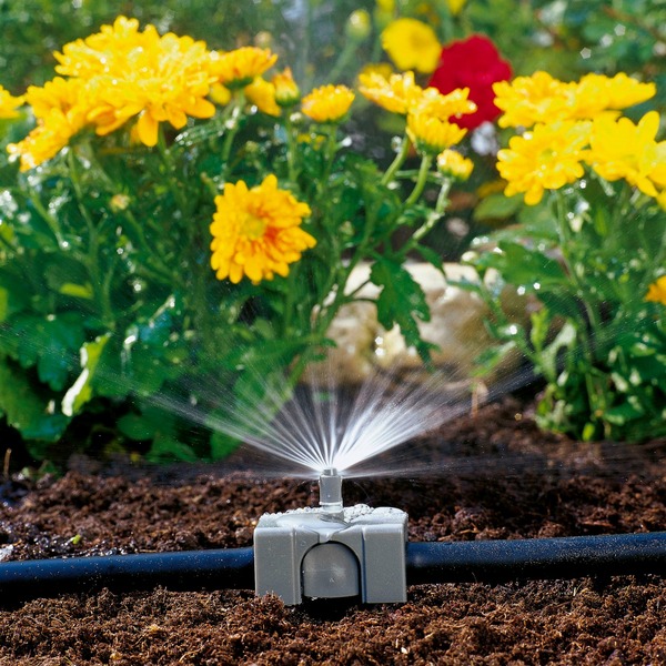 Arroseur Rotatif Automatique Pour Jardin – Irrigation Pelouse, Fleurs, Potager – Buse Rotative, Enterrable