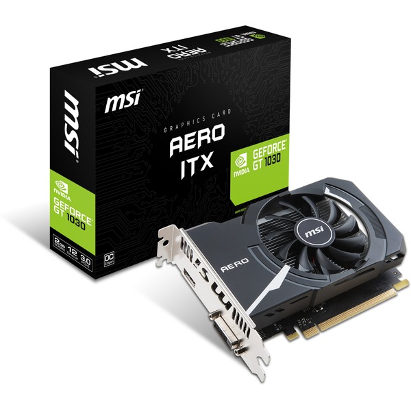 Msi Geforce Gt 1030 Aero Itx 2g Oc Carte Graphique Geforce Gt 1030 2 Go Gddr5