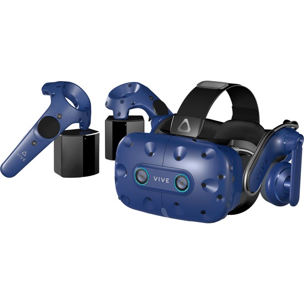 vive pro eye casque de visualisation dedie noir bleu lunettes vr
