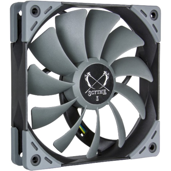 Scythe SU1225FD12M-RHP système de refroidissement d’ordinateur Boitier PC Ventilateur 12 cm Noir, Gris, Ventilateur de boîtier Gris, Ventilateur, 12 cm, 300 tr/min, 1200 tr/min, 38 dB, 89,04 cfm