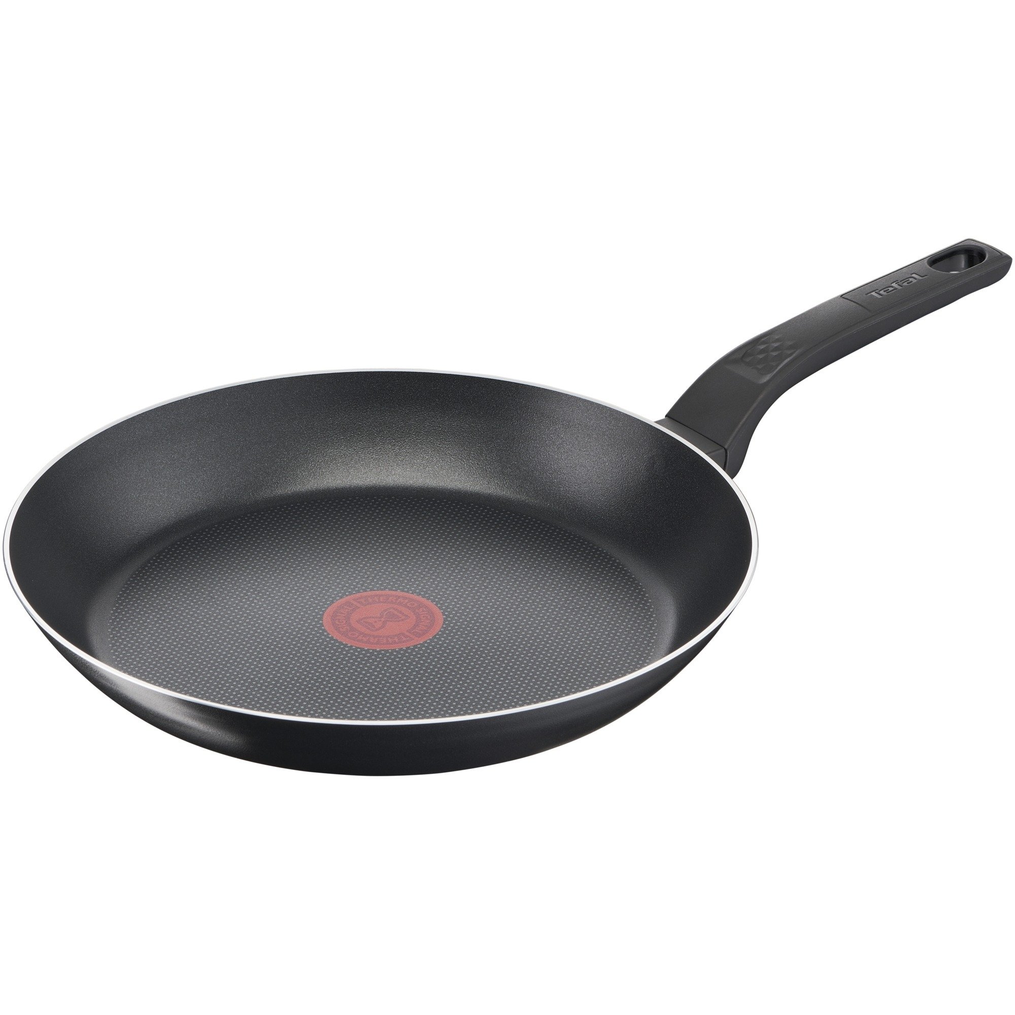 Tefal B55506 PoêLe à Frire Easy Cook And Clean, AntiadhéSive, Signal Thermique, Base Robuste, Facile à Nettoyer, Forme Profonde, Sans Induction, Noire, 28 Cm-image