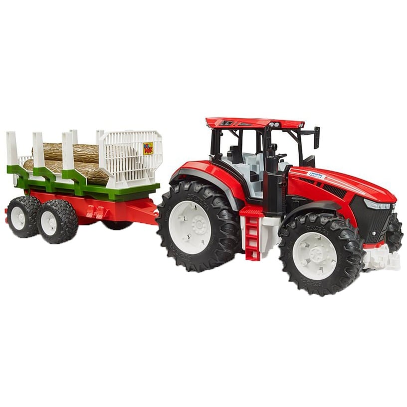 Bruder Spielzeug-LKW "Track Builder ROADMAX mit Rückeanhänger"
