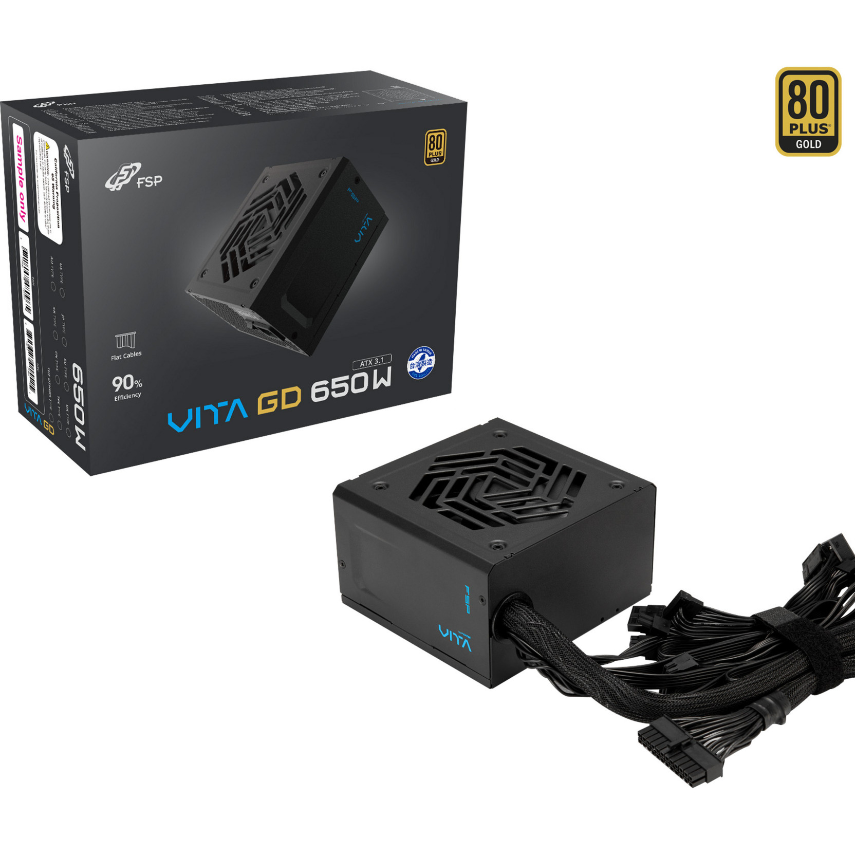 FSP Vita unité d'alimentation d'énergie 650 W 20+4 pin ATX ATX Noir
