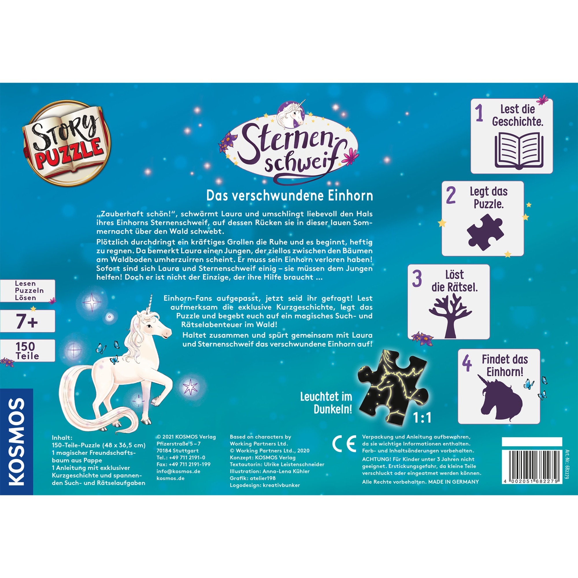 KOSMOS 68227 puzzle Jeu de puzzle 150 pièce(s) Animaux 150 pièce(s), Animaux, 7 an(s)