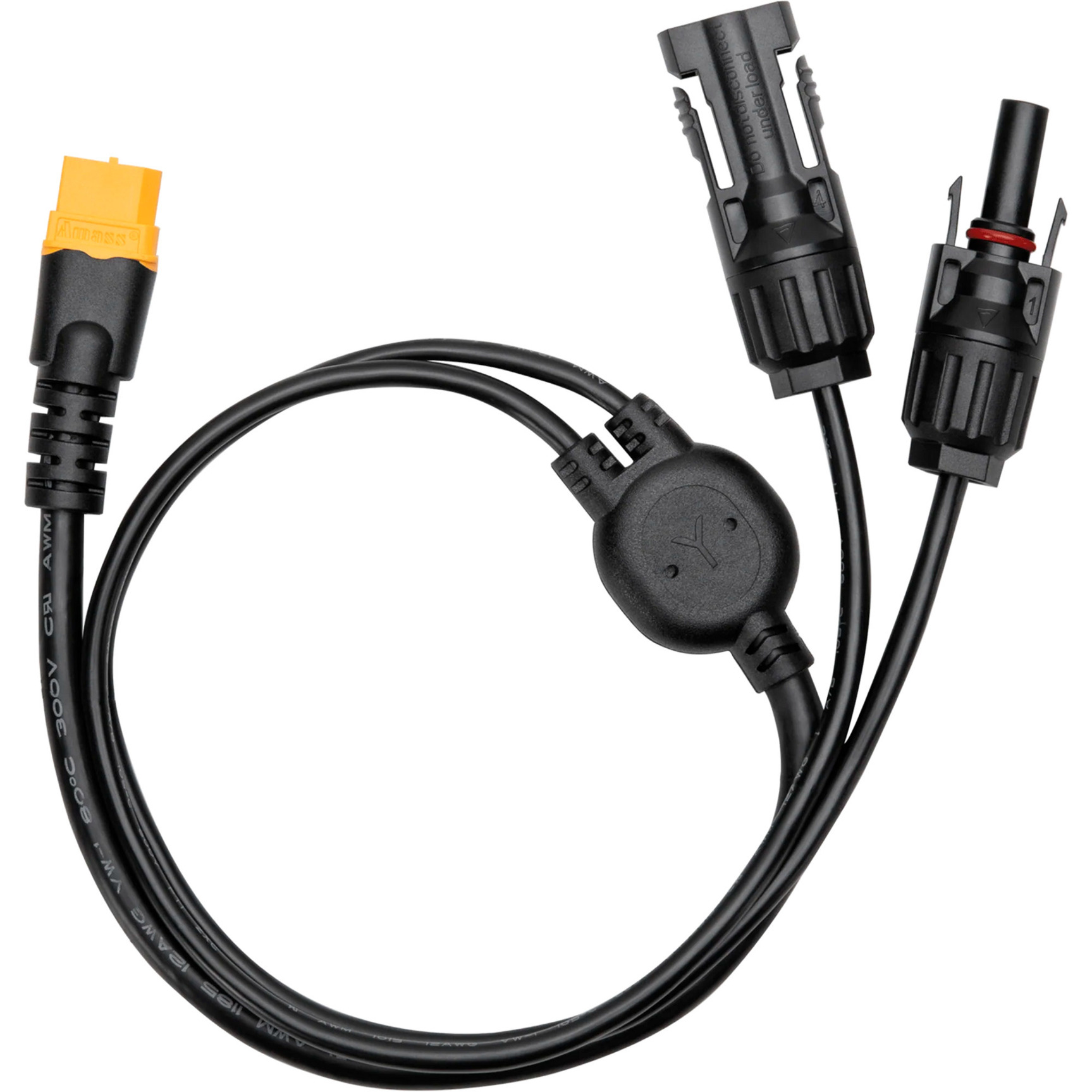 Anker SOLIX Accessoire de montage de panneau solaire Cable, Câble Noir, Cable, Noir, 0,5 m