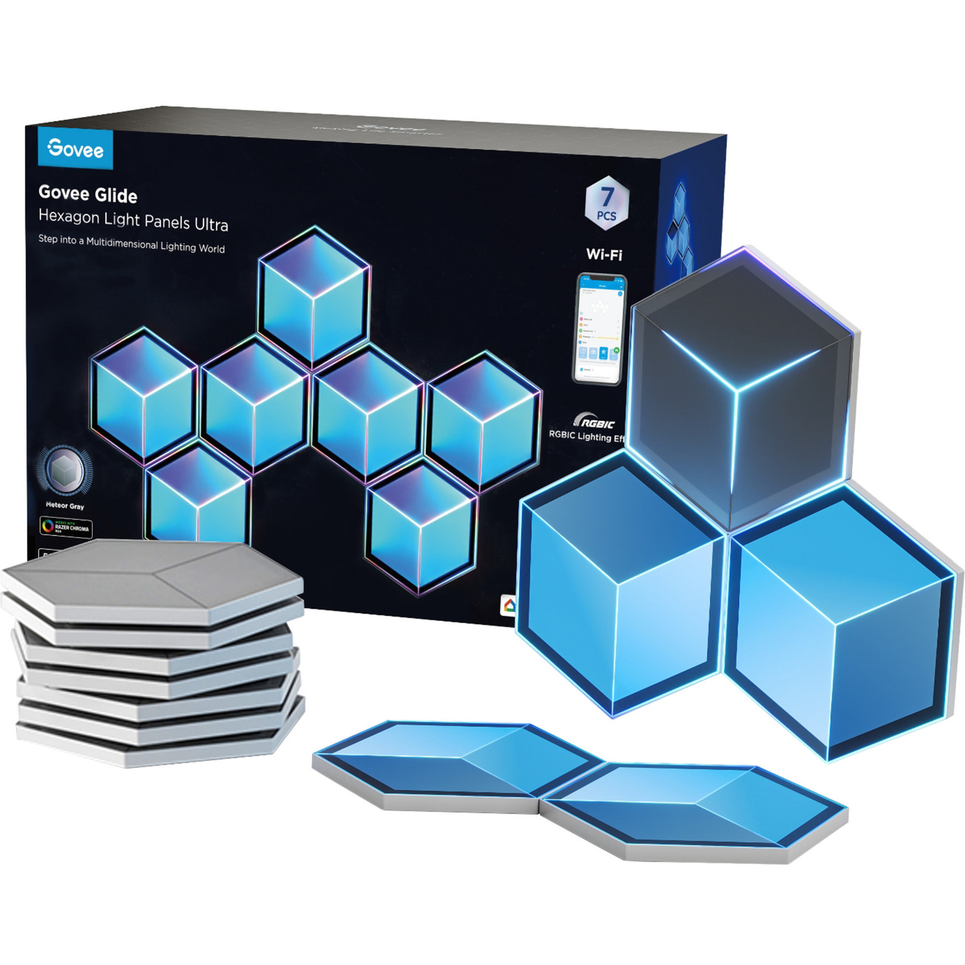 Govee - Glide Hexagon Light Panels Ultra 7 Pack