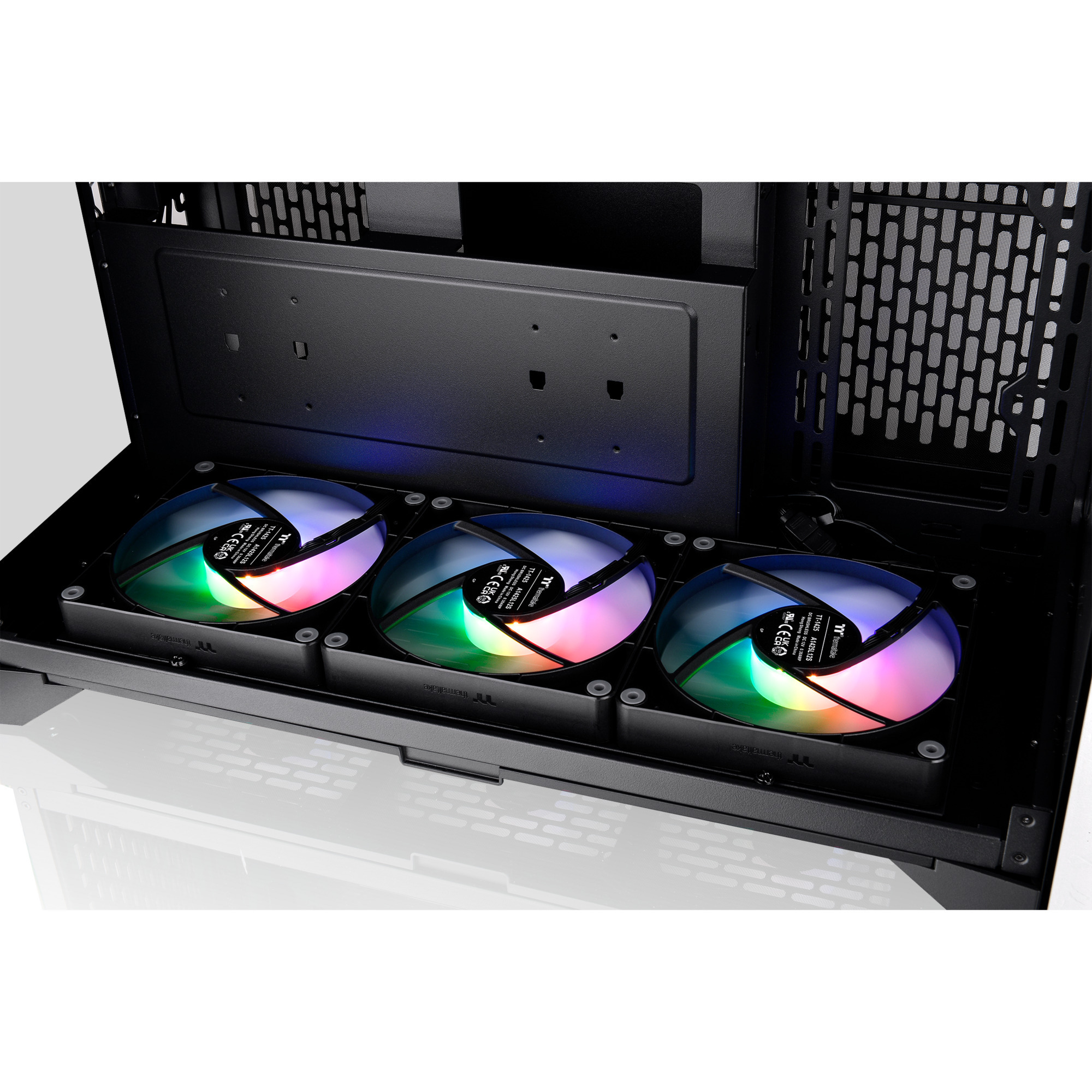 Thermaltake  boîtier midi tower Noir | 2x USB-A | 1x USB-C | Verre Trempé