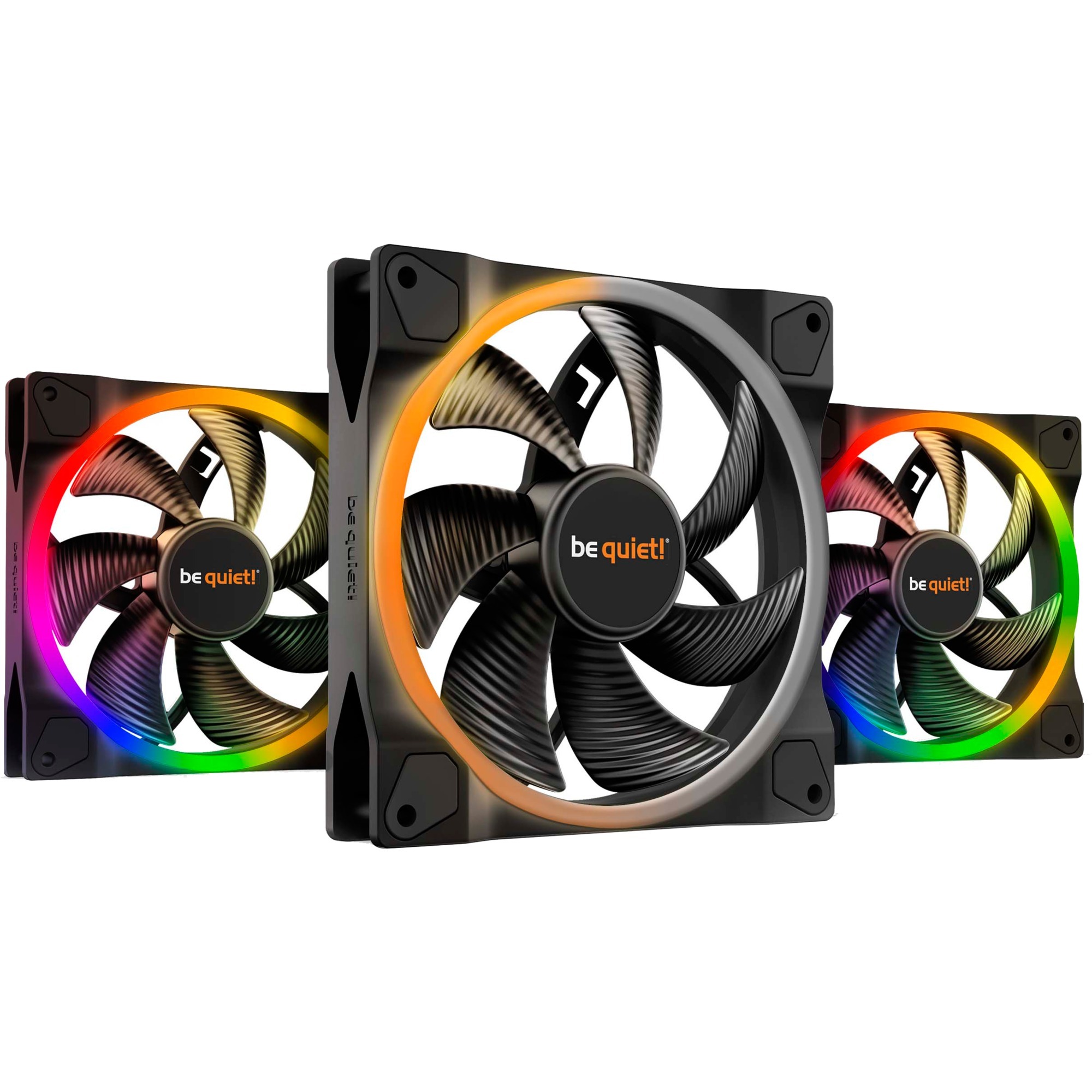 be quiet Lüfter Light Wings Triple Pack 140mm PWM schwarz