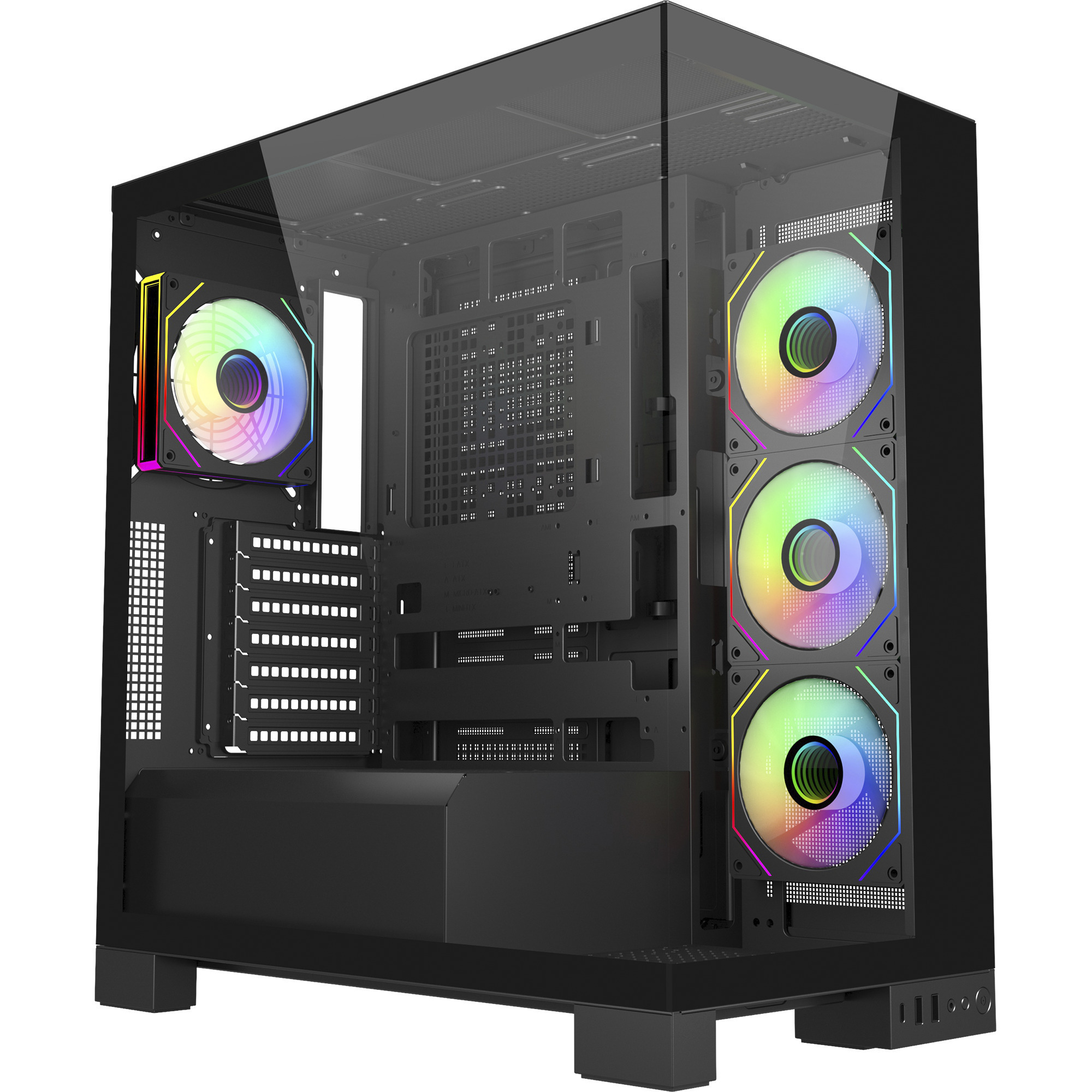 FSP M540-BA Case Midi Tower mITX, mATX, ATX (BTF) Black