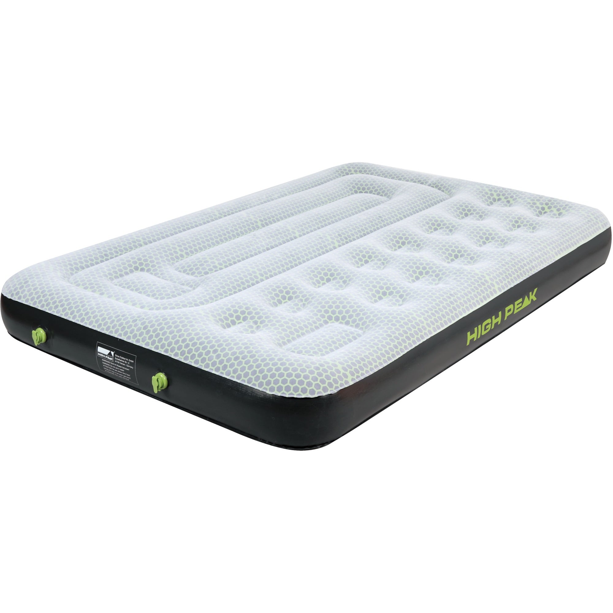 HIGH PEAK  matelas gonflable multi confort plus, gris/vert/noir, xl