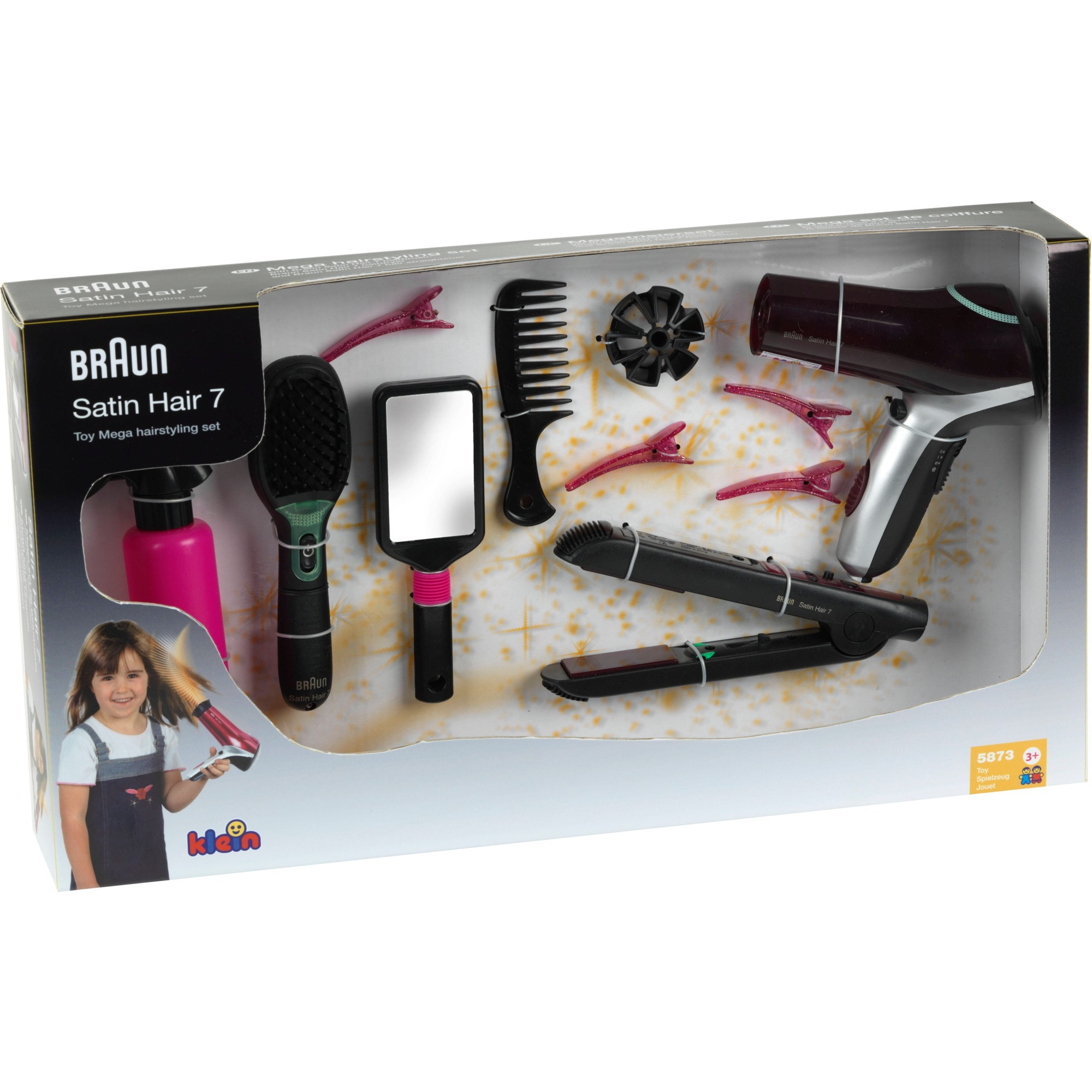 Coiffure - Mega set de coiffure Braun Satin Hair 14, Appareil ménager pour  enfants (Noir/Rose, Maquillage et beauté, Kit de jeu, Fille, Multicolore,