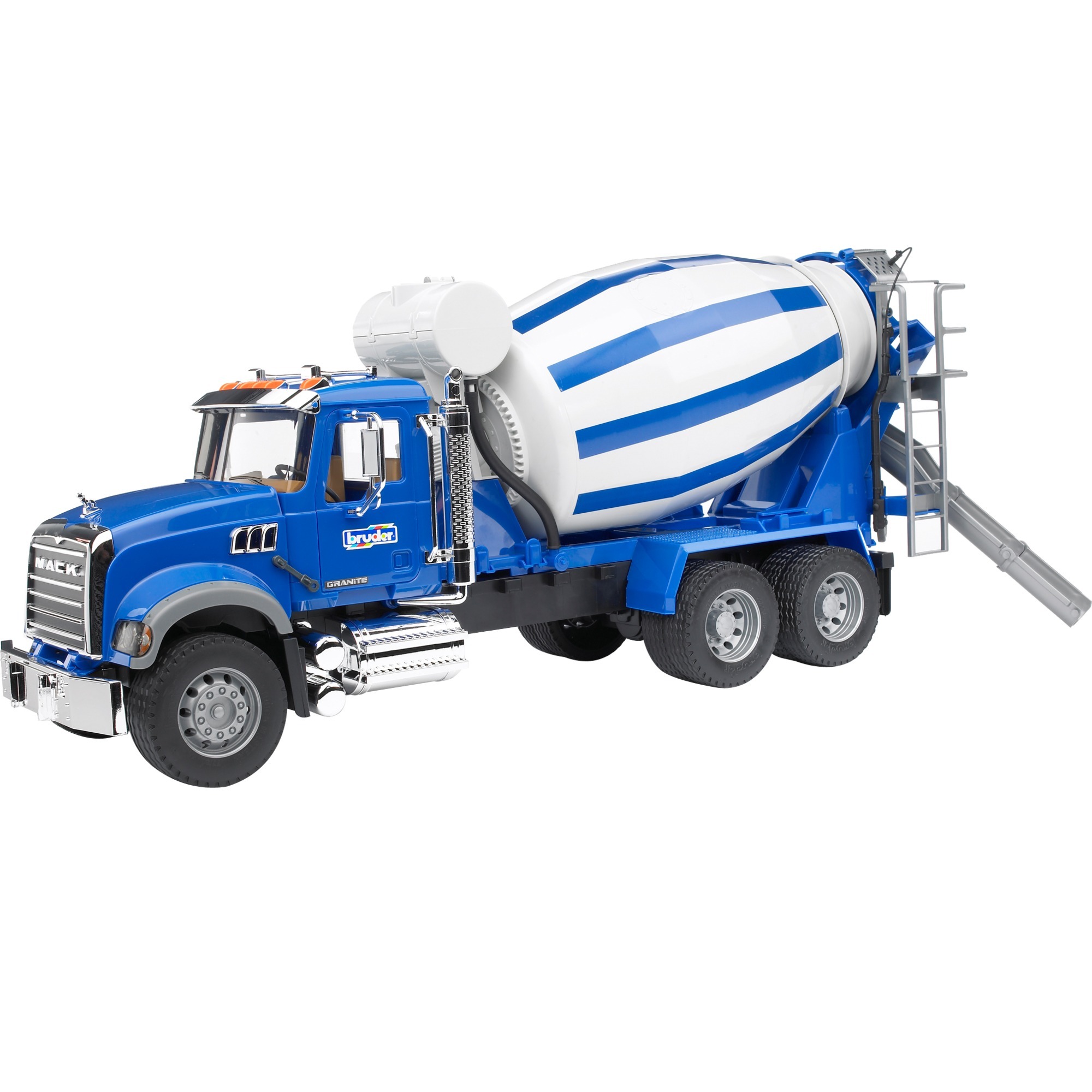 MACK Camion de granit avec bétonnière, Modèle réduit de voiture
