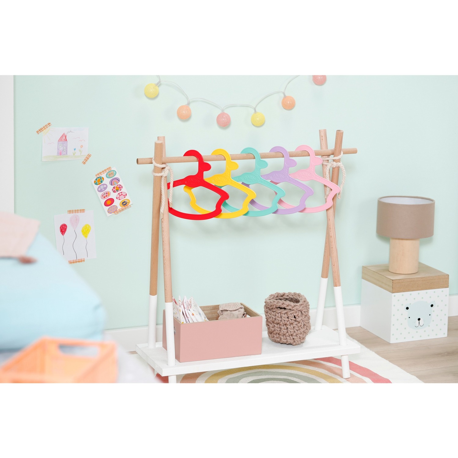 ZAPF Creation BABY born Hanger, 5 pack 43cm, Accessoires de poupée BABY born Hanger, 5 pack 43cm, Cintre de poupée, 3 an(s)