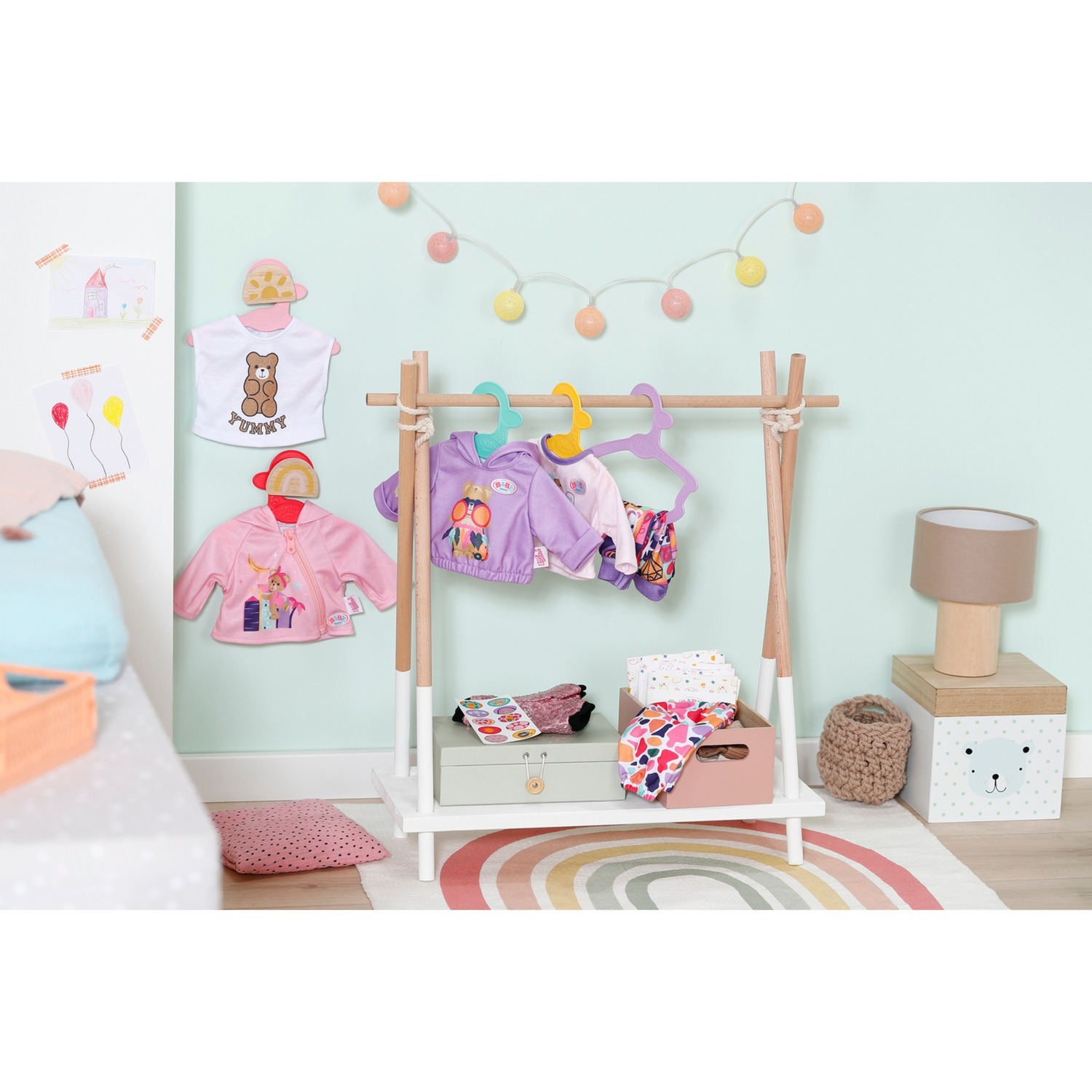 ZAPF Creation BABY born Hanger, 5 pack 43cm, Accessoires de poupée BABY born Hanger, 5 pack 43cm, Cintre de poupée, 3 an(s)